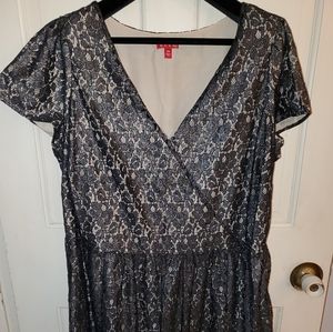 ELLE nude illusion dress